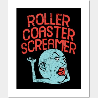 Roller Coaster Screamer Posters and Art